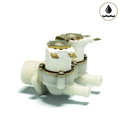 Válvula para água 2 VIAS SV 3/4 ømm.12 V.24