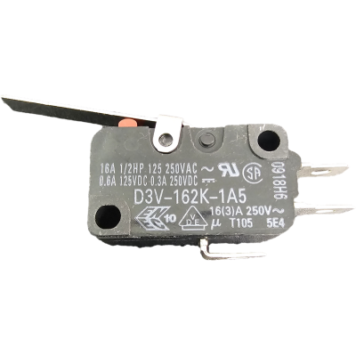 Microswitch, SPDT, 16A, lever D3V-162K-1A5