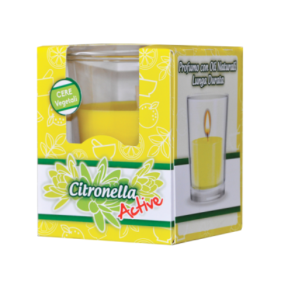Vela Perfumada de Citronela - Repelente Natural